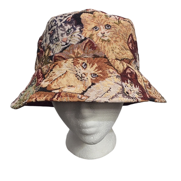 Cat Tapestry Bucket Hat - Picture 3 of 8
